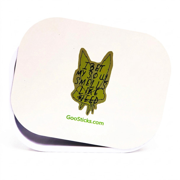 GooSticks Metal Rolling Tray With Magnetic Cover — Design 13 (Small)