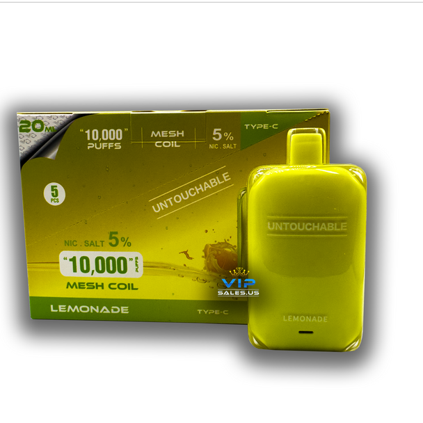 Untouchable Lemonade Disposibles Vape 10,000 Puffs