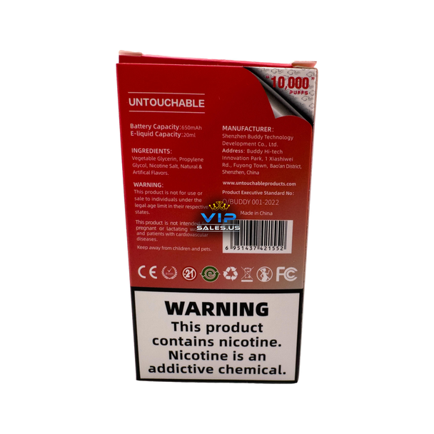 Untouchable Watermelon Mint Disposable Vape 10,000 Puffs