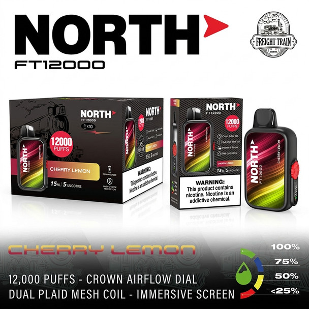 North FT12000 Disposable Vape — Cherry Lemon