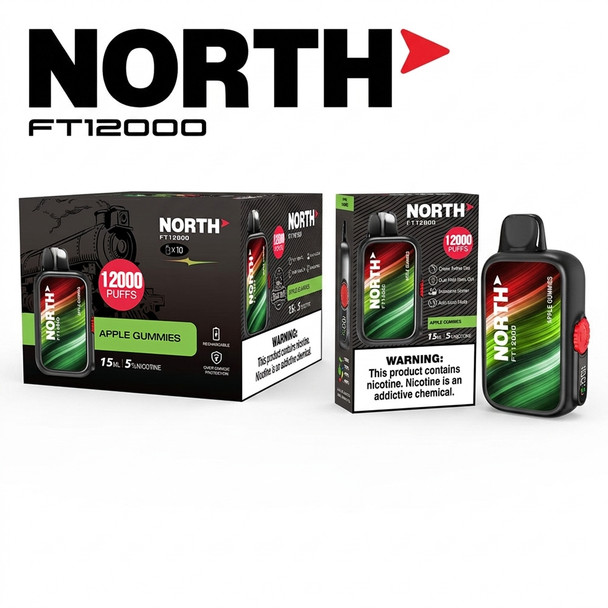 North FT12000 Disposable Vape — Apple Gummies
