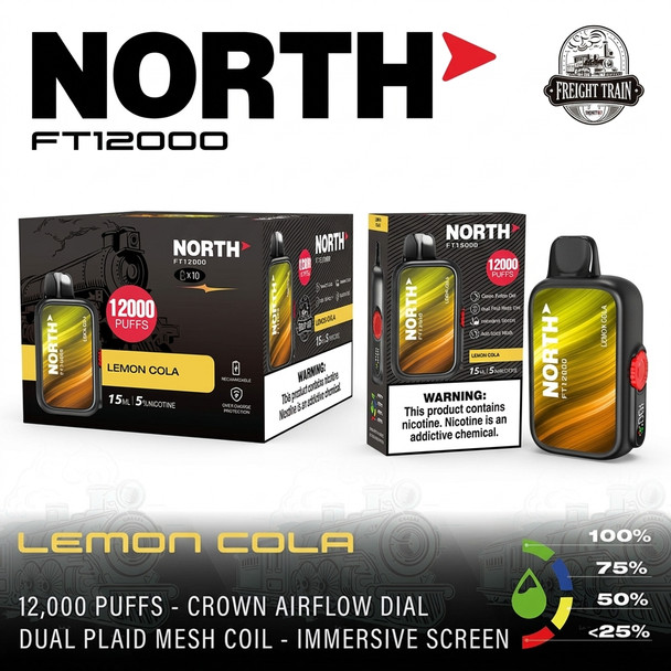 North FT12000 Disposable Vape — Lemon Cola