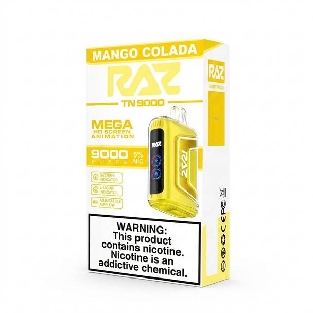 Raz TN9000 Disposable Vape 9000 Puffs — Mango Colada (5 CT)
