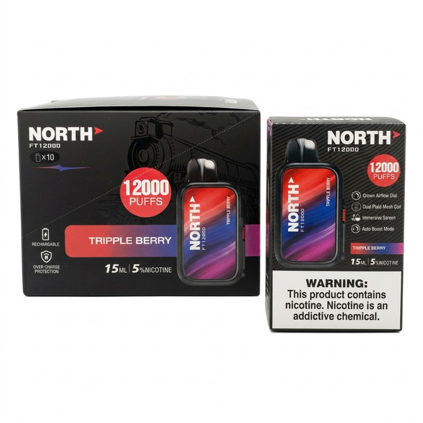 North FT12000 Disposable Vape — Tripple Berry