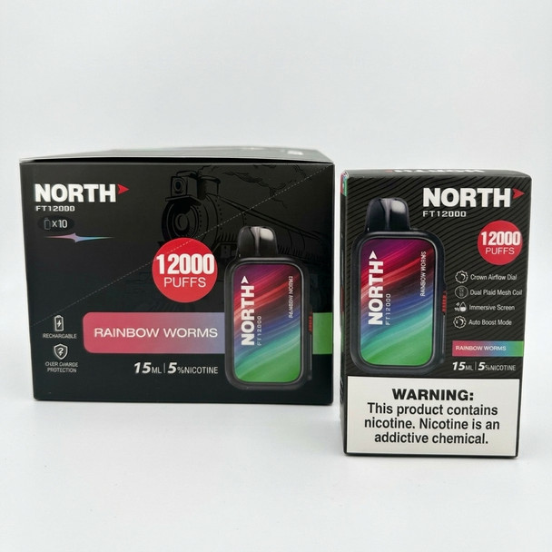 North FT12000 Disposable Vape — Rainbow Worms
