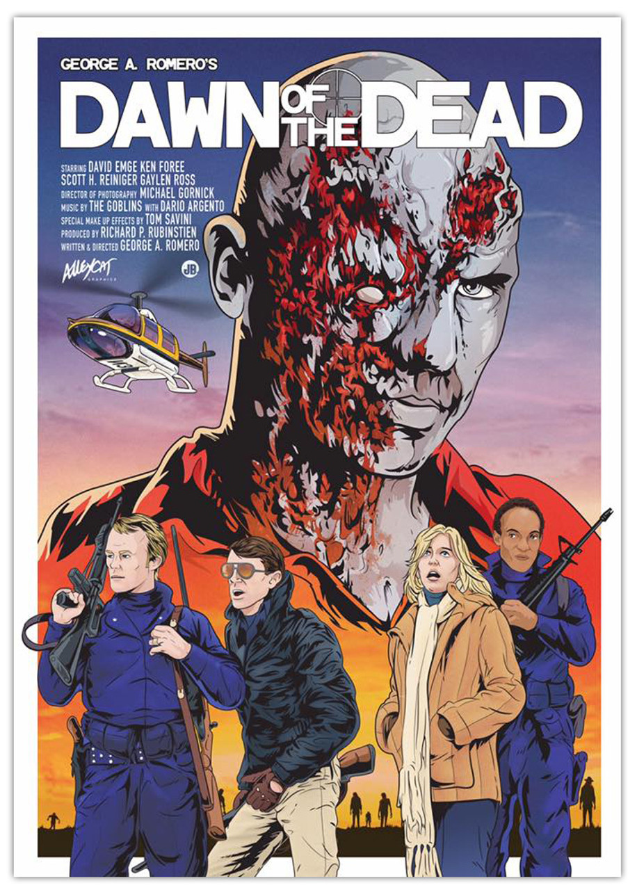 Dawn of the Dead Print - Alleycat Graphics