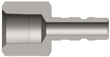 Dixon A2F1-B 1/4" HI-PRESS NIPPL, 1/8" NPTF, BRA Body Material: BRASS Body Size: 1/4"