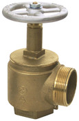Dixon AV250NYFD 2-1/2" FNPT X 2-1/2" MNYFD ANGLE HOSE VLV, CAST BRASS W/ALUM HNDL