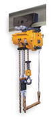 Ingersoll-Rand ML500KS-1DA10-C6 Air Chain Hoist, 1100Lb, 10 Ft Lift, Pull