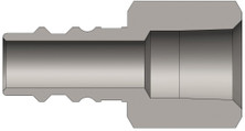 Dixon CJ2BF3-LG 1/4" HI-FLO NIPPLE, 3/8" BSPP STEEL Body Material: STEEL Body Size: 1/4"