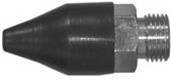 DIXON D201RT Blow Gun Tips,Rubber non-safety tip with nickel-plated