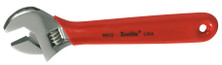 Xcelite 46CGV 6" Chrome Adjustable Wrench with Red Cushion Grip Handle, Carded