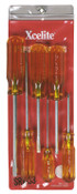 Xcelite SRX33 6-Piece Round Blade Standard and Phillips Screwdriver Set