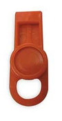 205506 ID Washer Tab - LABEL SAFE - Orange, 6/PK