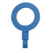 Label Safe 260002 1" BSP - Fill Point ID Washer - (34.4mm) - Blue