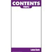 Oil Safe 280007 Content Label - Water Resistant - 2" x 3.5"- Purple