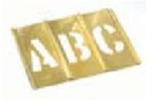 CH Hanson 10035 5'' Brass Letters Set 33 pc