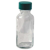 Vestil BTL-GN-8 Narrow-Mouth Round Glass Bottle, 8 oz