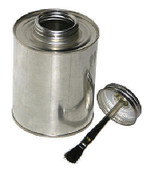 Vestil BTL-MTB-16 Tin Bottles With Brush Lids, 16 oz