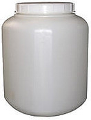 Vestil BTL-BW-100 Oversized Wide-Mouth Plastic Bottle, 1 Gallon Cap
