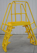 Vestil COLA-6-68-32 Alternating Step Cross-Over Ladder, Number of Steps: 1, Overall Span: 95"