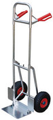 Vestil DHHT-250A-FD-UY Fold-Down Aluminum Hand Truck, Yellow Flat-Free Urethane Wheels