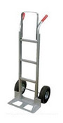 Vestil DHHT-500A-ANP Aluminum Dual Handle Hand Truck, 10" x 3-1/2" Pneumatic Wheels