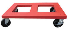 Vestil DOL-1830-F Polyethylene Dolly, Flush Top, Deck Size (WxL): 18"x30"