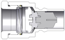 Dixon H20F16-B 2-1/2" ISO-B NIPP, 2" NPTF BRASS Body Material: BRASS Body Size: 2-1/2"
