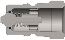 Dixon H4F4-HV 1/2" ISO-B NIPPLE, 1/2" NPTF, STEEL Body Material: STEEL Body Size: 1/2"