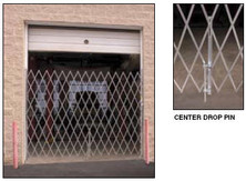 Vestil VPFG-1285 Steel Folding Gate, Pair, Width: 10' to 12', Collapsed Ht.  (FT.): 8½