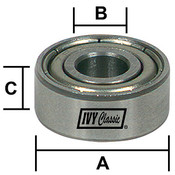 Ivy Classic 10962 Ball Bearing 3/8 x 3/16 x 1/8", Carded