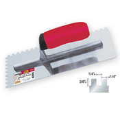 Ivy Classic 25020 1/4 x 3/8 x 1/4" Sq. Notch Trowel Stainless
