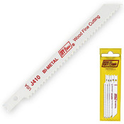 Ivy Classic 28202 J410P 4" 10T Universal Jig Saw Blade, Pouch of 5