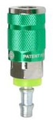 Legacy A71620BHPO-X ColorConnex? Coupler ARO 1/4" Body 3/8" Push Lock Barb green