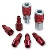 Legacy A73457D ColorConnex? Type D 7-pc 1/4" Red Coupler & Plug Kit