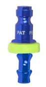 Legacy A72640CHPO-X ColorConnex? Plug Auto 1/4" Body 3/8" Push Lock Barb blue