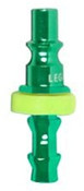 Legacy A71440BHPO-X ColorConnex? Plug, ARO 1/4" Body 1/4" Push Lock Barb, Green