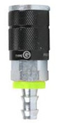 Legacy A76420GHPO-X ColorConnex? Coupler Auto 3/8" Body 1/4" Push Lock Barb Blk