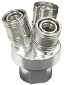 Legacy A94444SS-X SS HiFlo 3Way Manifld 1/4"FNPT Inlet 1/4"FNPT Outlet bg bulk