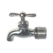 Legend Valve 107-423 1/2" T-532CP Chrome Hose Bibb, Plain End