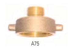 Legend Valve 322-729 A75 1-1/2" NST X 3/4" GHT Brass Hydrant Adapter Female x Male