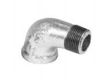 Legend Valve 352-042C 3/8" Galvanized 90 Deg Street Elbow