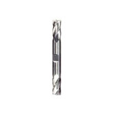 1/8" Dia Double Square End Mill with Weldon Flats, 4 Flute, Uncoated