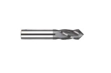 1/8" Dia Solid Carbide 90 Deg Point Angle Drill Mill, AlTiN Coated,2 Flute
