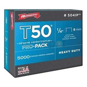 Arrow Fastener 504IP T50 1/4 Inch (6mm) Bulk Pack Staples, 5000/Pk