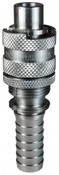 Dixon N4S6-S-LS 1/2" BOWES NIPPLE, 3/4" BARB, 303, LOCK Body Material: 303 STAINLESS Body Size: 1/2"