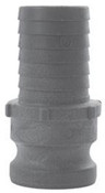DIXON PPE400 Polypropylene Cam and Groove Adapters Type E hose shank x male adapter