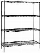 Eagle Group 1836C63-5 18" x 36" chrome 5-shelf unit with 63" height, redipak wir