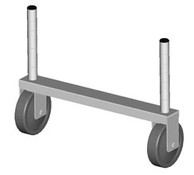 Eagle Group A204795 Channel Frame for Rigid Stem Caster, Shelf Width: 30"